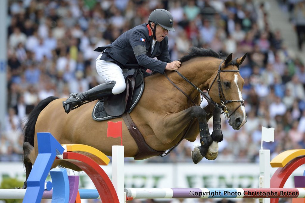 Germany, Aachen : Roger Yves BOST riding Qoud'Coeur de la Loge during the Rolex Grand Prix , CHIO of Aachen, World Equestrian Festival, in July 17th , 2016, in Aachen, Germany - Photo Christophe Bricot