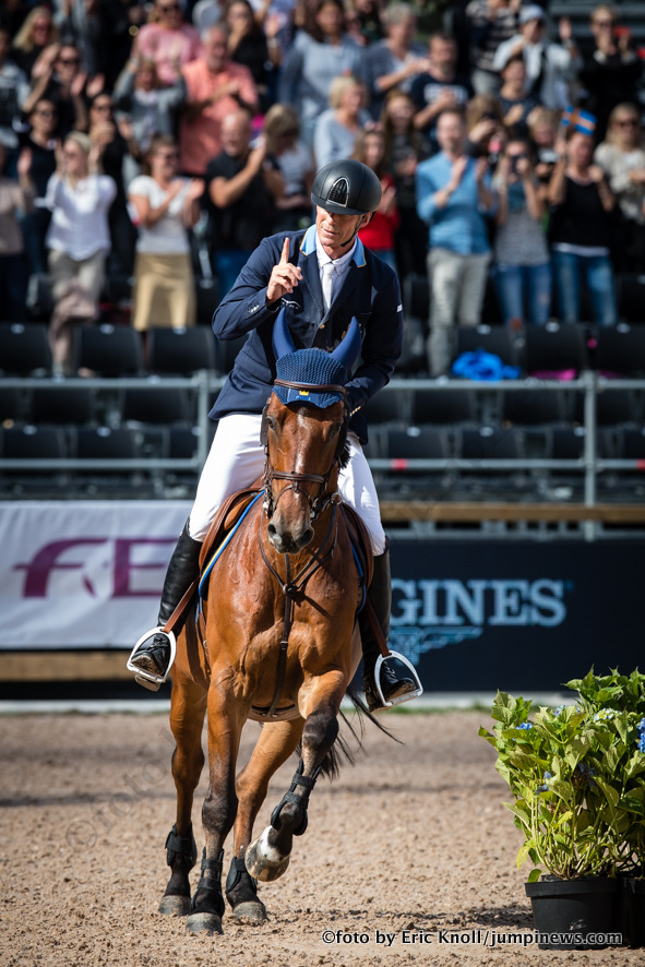 Photographie Eric KNOLL. Longines FEI European Championships Gothenburg 2017. Finale IndividuellePeder Fredricson (SWE) riding H&M All In